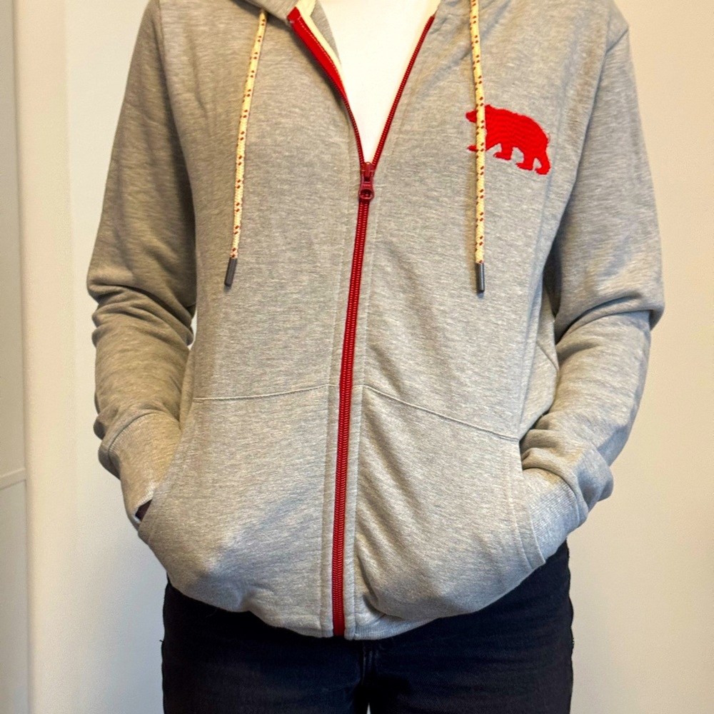 NWOT Grey zip Hoodie